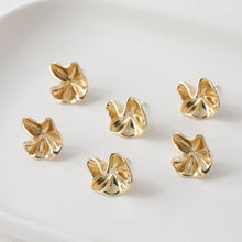 Load image into Gallery viewer, Irregular Niche Ear Post With Loop, S925 Silver Ear Pin Nickel Free Earrings, Gold/Silver Ear Stud, Hypoallergenic Earring Findings BB014