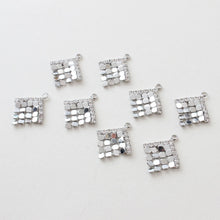 Load image into Gallery viewer, Diamond Shape Sequin Pendant, 18K Gold Plated, Earring Making Charm, Jewelry Finding JG018