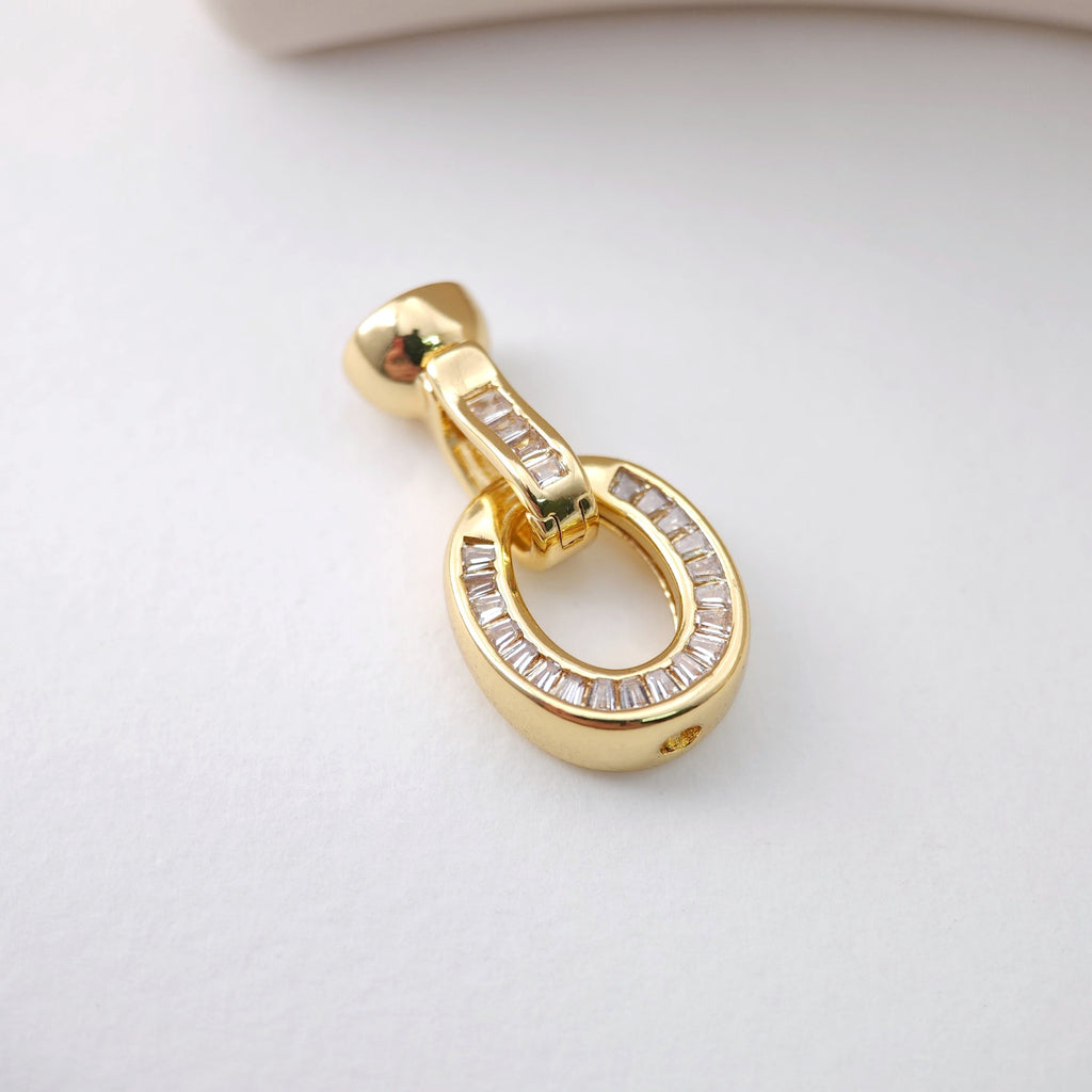 18K Gold Plated Clasp Claw, Necklace Bracelet Making Connector, Jewelry Findings S1222