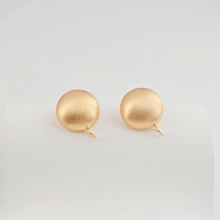 تحميل الصورة إلى عارض المعرض، قرط دائري من الذهب عيار 18 قيراطًا بلمسة نهائية مصقولة مع حلقة، أقراط خالية من النيكل، 12 مم، دبوس من الفضة S925، نتائج قرط مضادة للحساسية ZX252