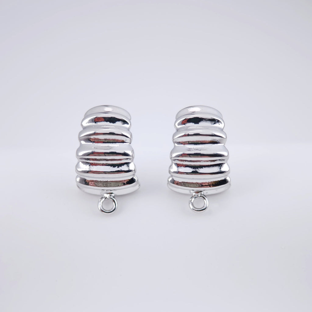 أقراط بعمود حلق منحني، عمود حلق ذهبي مع حلقة، دبوس فضة S925، مضاد للحساسية، نتائج القرط، لوازم صنع الأقراط يدويًا D0051