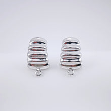 تحميل الصورة إلى عارض المعرض، أقراط بعمود حلق منحني، عمود حلق ذهبي مع حلقة، دبوس فضة S925، مضاد للحساسية، نتائج القرط، لوازم صنع الأقراط يدويًا D0051