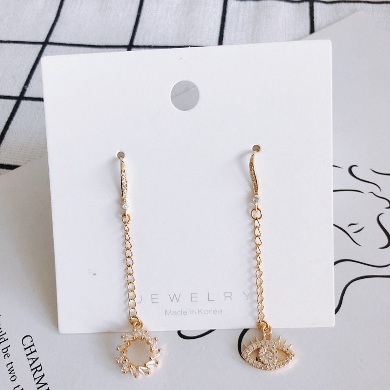 Cherry Charm, Cubic Zircon Crystal Flower Pendant, CZ Earring Charms,  Real Gold Plated Brass Earring Charms, Jewelry Findings STG023-F221