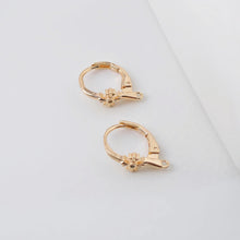 Load image into Gallery viewer, 14K Gold Plated Oval Hoop Earring, Huggie Hoops Earring Parts, Lever Back, 15mm, Oval Hoop earring for Jewelry Making ZX328
