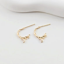 Load image into Gallery viewer, 14K Gold Plated Ear Wires with 2 loops, Cubic Pave, S925 silver pin, Nickel Free, Fish Hooks, Ear Wires for Jewelry Making ZX261