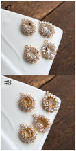 Load image into Gallery viewer, 10pcs CZ charms, Cubic Zircon Crystal Pendant, Bracelet Necklace Pendant, 14K Real Gold Plated, Jewelry Findings HL119-F081