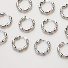 Load image into Gallery viewer, 14K Gold Plated Wheat Hoop Earring Finding, Nickel Free Circle Earring Hoops, DIY  Earring Making Findings GZ384