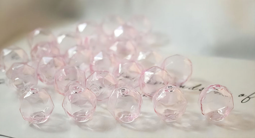 خرز فقاعات زجاجي متعدد الأوجه، 16 مم، كرات دائرية مجوفة منفوخة يدويًا لصنع المجوهرات، أصفر، أخضر، أزرق داكن، وردي، DIY Beads Finding GZ009