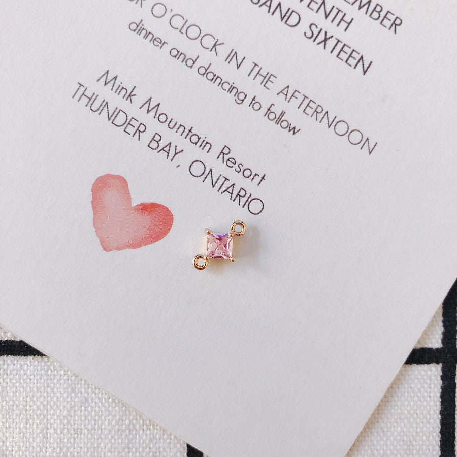 10 conectores de cristal rómbico, colgantes de cristal, chapados en oro de 18 quilates, accesorios de joyería MY078-F233