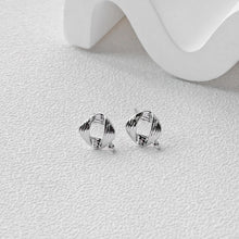 Load image into Gallery viewer, Square Earrings Post With Loop, 18K Gold Plated, Nickel Free, S925 Silver Pin, Ear Stud Hypoallergenic Earring Findings D0469