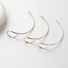 تحميل الصورة إلى عارض المعرض، وصلة سوار عقدة بسيطة مع حلقات، مطلية بالذهب/الفضة عيار 14 قيراطًا، نتائج صنع سوار، نتائج مجوهرات سوار GE108