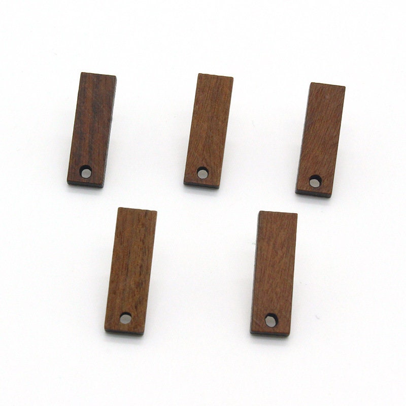 10PCS  rectangular Geometric Wooden Earring Findings, Nickel Free, Earring Finding PS029-JT006