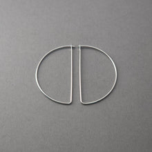 Load image into Gallery viewer, 20pcs- 14K Gold Plated Hoop Earring Finding, 40mm, Nickel Free Half Circle Earring Hoops, DIY Earring Charms, Earring Making Findings Z028