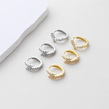 Cubic Zirconia Ear Hoop, Gold Plated Huggie Hoop Earring, Leverback Earring, DIY Earring  Findings, Handmade Earring Supplies D0514-D0525