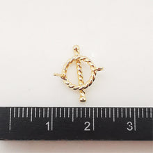 Load image into Gallery viewer, 10pcs 14K Gold Round Post With Loop, Round Stud Earring Nickel Free, 16x12mm, Hypoallergenic Earring Findings Z084