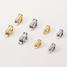 تحميل الصورة إلى عارض المعرض، مشبك غير مثقوب على أقراط الأذن، مع وسادة مسطحة ووسادات مطاطية مريحة، 10 مم، 12 مم، مطلي بالذهب/الفضة عيار 18 قيراطًا، أداة العثور على الأقراط بنفسك GZ147