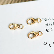 Load image into Gallery viewer, 14K Gold Filled Lobster Claw Clasp, Clasp with Open Loops for Necklace Bracelet Making B040