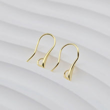 Load image into Gallery viewer, Fish Hooks, 18K Gold Plated Ear Wires, Gold Earring Earring Hooks, Ear Wires for Jewelry Making D0272