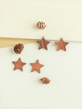 Load image into Gallery viewer, 10PCS Star Openwork Geometric Wooden Pendant, Necklace Making Findings JT077