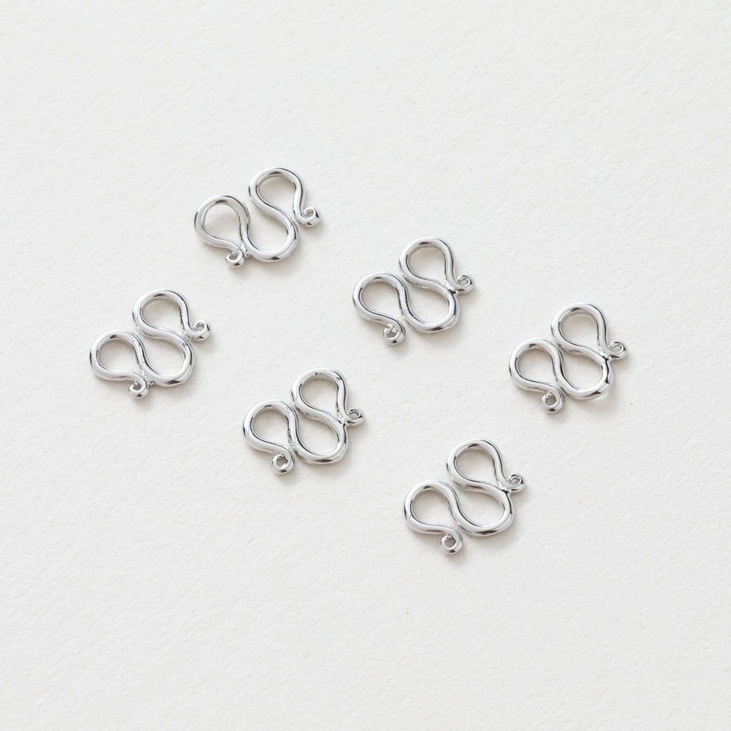 5PCS- M Hook Clasps, 18K Gold Plated W Clasp, S Clasps, 9x10mm, Necklace Bracelet Making Clasp, Jewelry Findings JG054