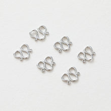 Load image into Gallery viewer, 5PCS- M Hook Clasps, 18K Gold Plated W Clasp, S Clasps, 9x10mm, Necklace Bracelet Making Clasp, Jewelry Findings JG054