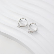 Load image into Gallery viewer, Two Loop Earring Hoop, Gold Plated Huggie Hoop Earring with Loop, Huggie Hoops DIY Earring  Findings,Handmade Earring Supplies D0099