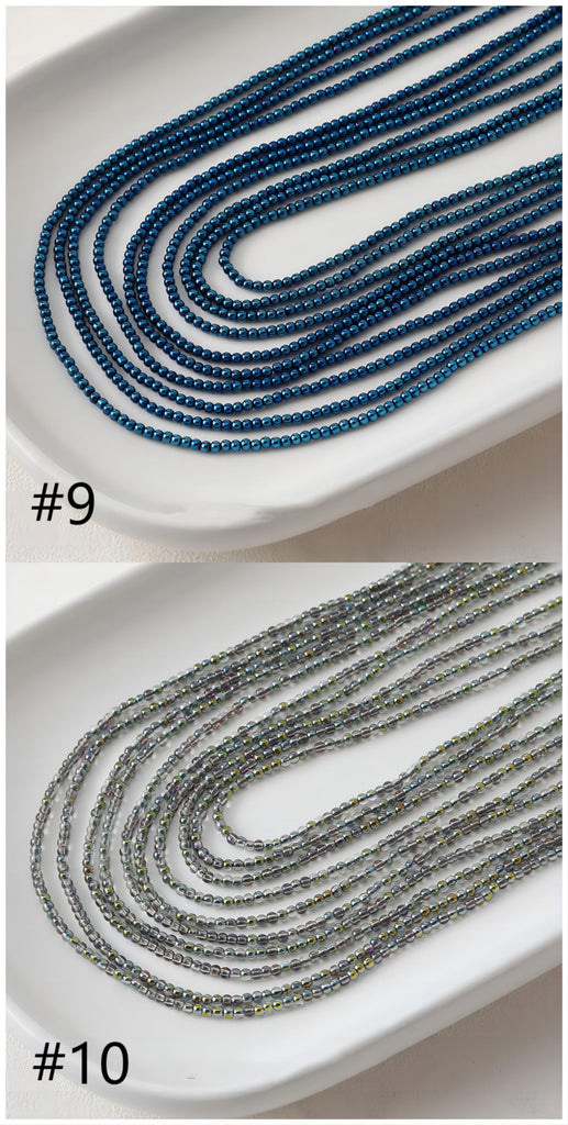 2.2mm Round Glass Beads, Crystal Glass Loose Beads for Jewelry Making, DIY Beads Finding GZ545