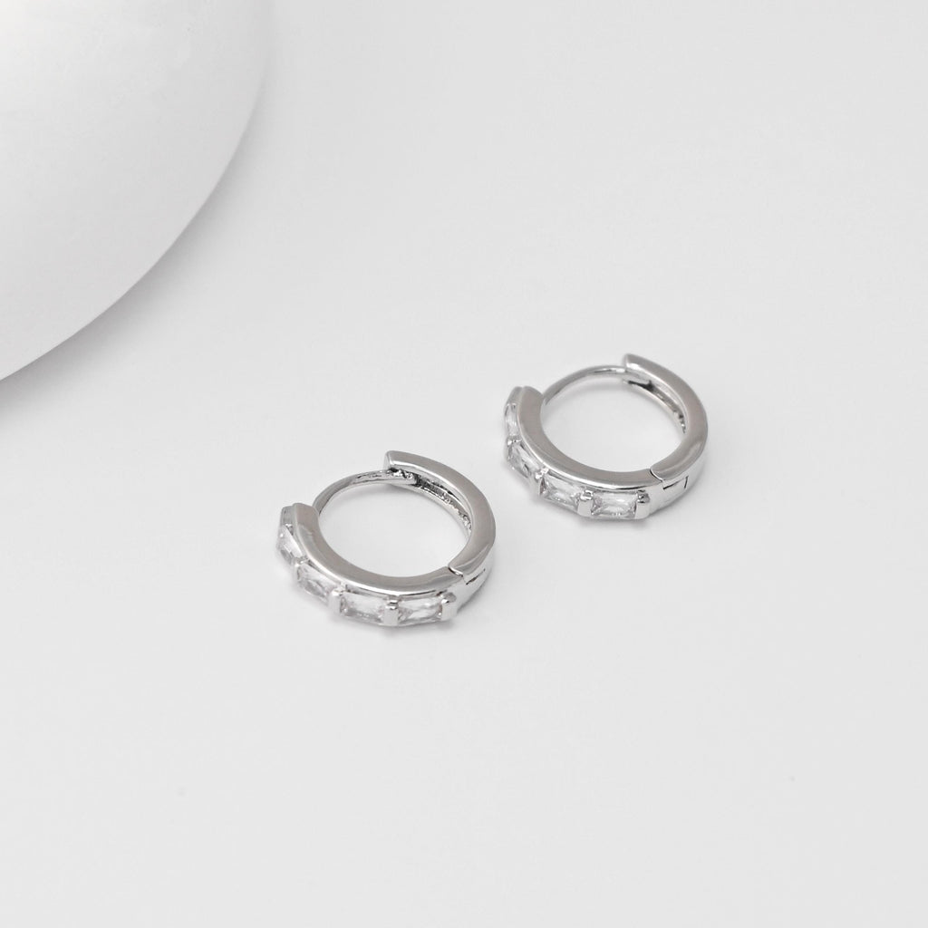 Cubic Zirconia Ear Hoop, Gold Plated Huggie Hoop Earring, Leverback Earring, DIY Earring  Findings, Handmade Earring Supplies D0512-D0555