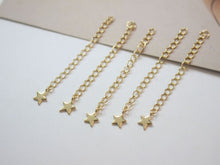 تحميل الصورة إلى عارض المعرض، سلسلة تمديد، قمر، نجمة، طول 55 مم، قلادة مطلية بالذهب عيار 14 قيراطًا، نتائج صنع السوار GZ140