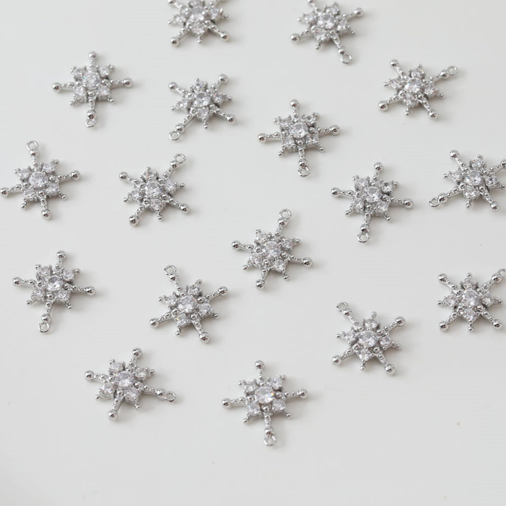 Pendiente de plata S925 con forma de estrella polar cúbica y aro, sin níquel, con forma de cruz de oro y plata, hipoalergénico, ZZ046