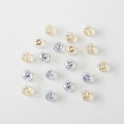 20PCS Ear Nuts, Gold Plated Earring Backs, Rubber Earring Stoppers, Wholesale Earring Findings Z033