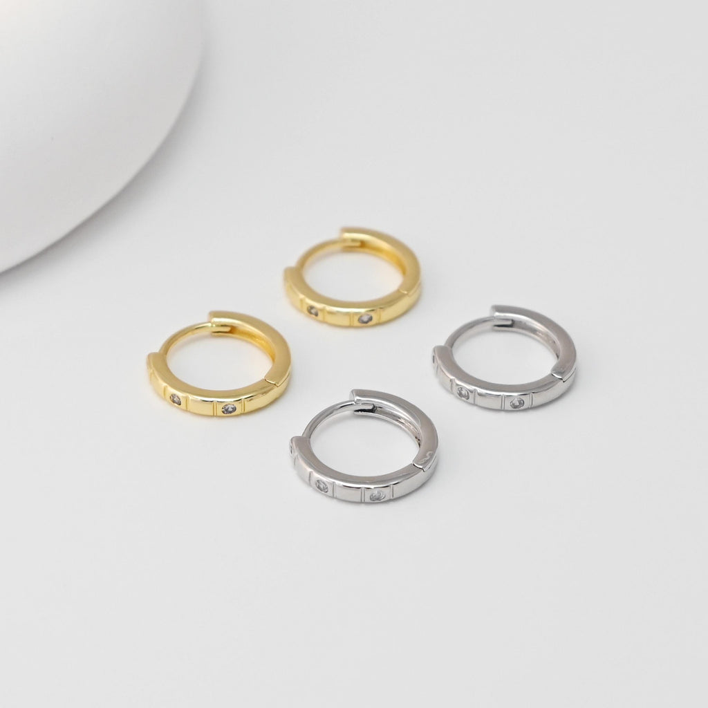 CZ Pave Earring Hoop, Gold Plated Huggie Hoop Earring, Hollow Leverback Earring, DIY Earring  Findings,Handmade Earring Supplies D0509-D0528