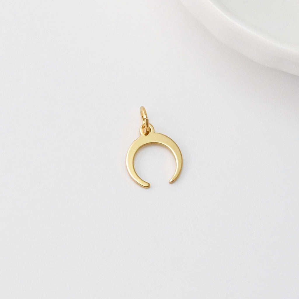 10pcs Gold Eye Charms, Horn Charm, Cactus Pendant, 18K Gold Plated Eye Charms, Necklace Charms, Jewelry Findings