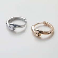 Cargar imagen en el visor de la galería, Colección de aros, pendientes de uso diario, aros minimalistas, forma de U, chapados en oro de 14 quilates, fornitura para aros Huggie, aros de plata GZ721