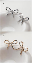 Load image into Gallery viewer, Bow Earrings Collection, Bow Tie Earring Post with Loop, 14K Gold/Silve Plated, S925 Silver Pin Nickel Free Earrings GZ724