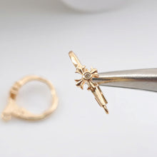 Load image into Gallery viewer, 14K Gold Plated Oval Hoop Earring, Huggie Hoops Earring Parts, Lever Back, 15mm, Oval Hoop earring for Jewelry Making ZX328