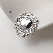 Load image into Gallery viewer, Shiny Heart Charms, 14K Gold Plated Love Pendant, Necklace Making Pendants, Jewelry Findings GZ738