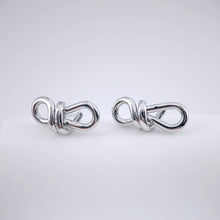 تحميل الصورة إلى عارض المعرض، أقراط بعمود حلق معقود، عمود حلق فضي، مضاد للحساسية، نتائج الأقراط، لوازم صنع الأقراط يدويًا ZX239