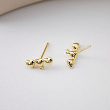 تحميل الصورة إلى عارض المعرض، قرط على شكل قلب حب مصقول بالذهب، أقراط مطلية بالذهب عيار 18 قيراطًا، خالية من النيكل، 12.8 مم، قرط على شكل قلب مع حلقة D0192