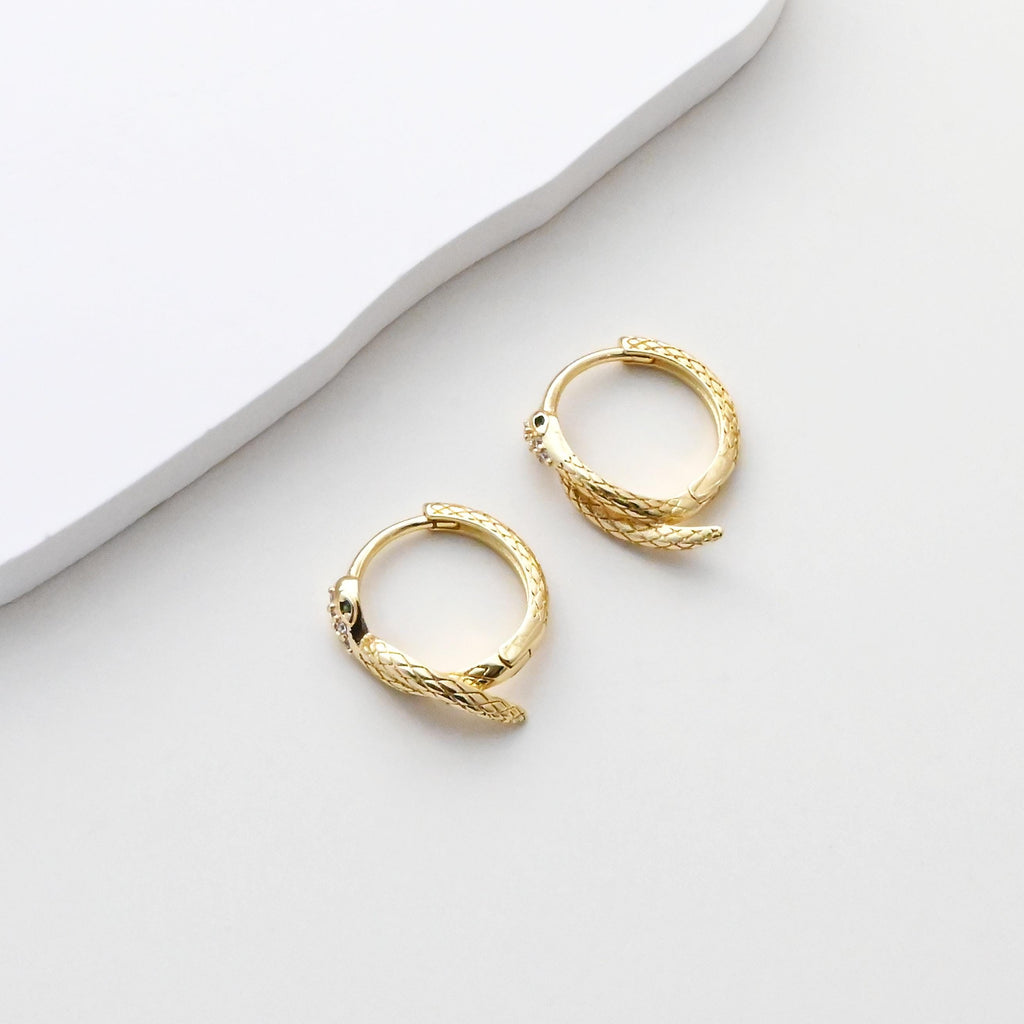 Snake Earring Hoops, Gold Plated Huggie Hoop Earring, Leverback Earring, DIY Earring  Findings, Handmade Earring Supplies S1416