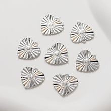 Load image into Gallery viewer, Heart Charms, Crystal Cubic Pave Heart Pendant , 14K Gold Plated, Love Charms, Bracelet Necklace Making Pendants, Jewelry Findings GZ348