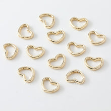 Load image into Gallery viewer, Twist Heart Spring Clasp, Oval Clasp 14K Gold/Silver Plated, Connectors, Necklace Bracelet Making Supply, Jewelry Findings GZ174