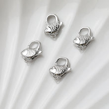 Load image into Gallery viewer, 18K Shiny Gold Plated Lobster Clasp Claw, Fish Clasp, Necklace Bracelet Making Clasp with Closed Loop, Jewelry Findings GT038