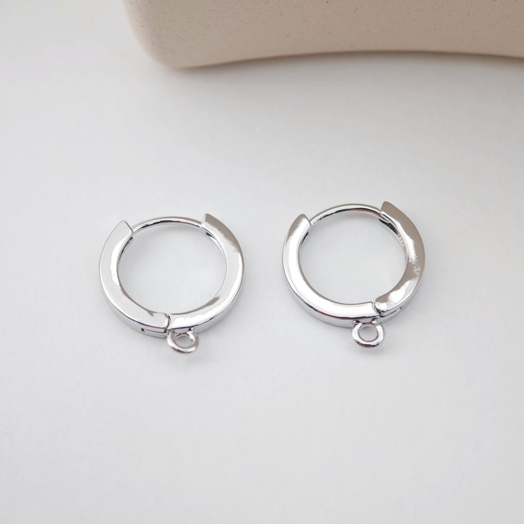 4PCS Huggie Hoops Earring Hoop, 18K Gold Plated Leverback Ear Hoops, Gold Earring Making Findings for Jewelry Making D0149