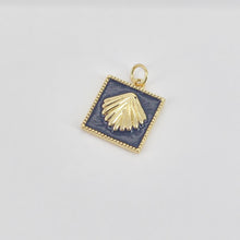 تحميل الصورة إلى عارض المعرض، قلادة صدفة مربعة متعددة الألوان من المينا، صدفة، نحلة، مطلية بالذهب عيار 18 قيراطًا، قلادة لصنع الأساور S20756