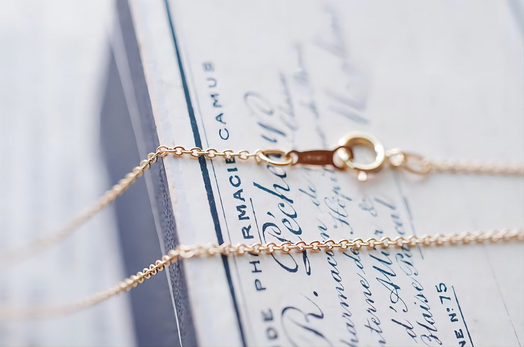 16/18 inch-14K Gold Filled Finished Chain- 1.25mm Flat Cable Chain with Spring Clasp, Ready for Wear, Finished Oval Chains, B003