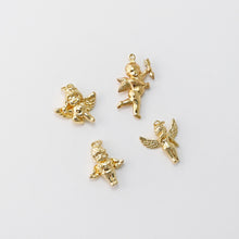 Load image into Gallery viewer, Gold Angel Charms, 18K Gold Plated Angel pendants for Necklace and Bracelet, Jewelry Findings