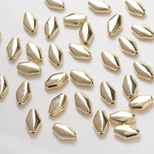 Load image into Gallery viewer, Rice spacer beads, 14K gold plated, necklace and earrings making beads, jewelry findings SC002