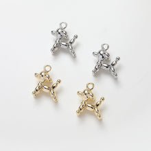 Load image into Gallery viewer, Balloon Dog Charm, Animal Pendant Puppy Charm,14K Gold Plated Pendant, Necklace Bracelet Making Charm, Jewelry Findings GZ263