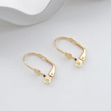 14K Gold Plated Oval Hoop Earring, Huggie Hoops Earring Parts, Lever Back, 18*9.5mm, Oval Hoop earring for Jewelry Making ZX329